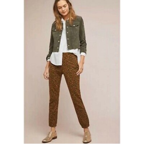 Anthropologie Pants - Anthropologie Joggers Sweatpants Animal Print Pant